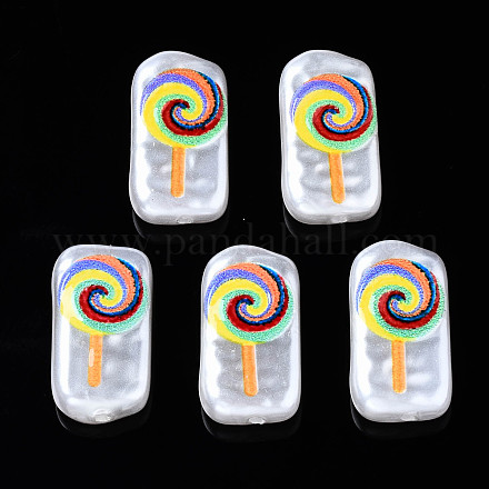 3d печатные бусины из абс-пластика с имитацией жемчуга KY-S168-006-1
