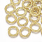 Brass Linking Rings, Oval, Real 18K Gold Plated, 15x13.5x2mm