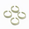 Spray Painted Alloy Cuff Rings, Open Rings, Cadmium Free & Lead Free, Dark Sea Green, US Size 6 1/2(16.9mm)