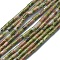 Natural Unakite Beads Strands, Column, 4~5x2~2.5mm, Hole: 0.6~0.8mm, about 81pcs/strand, 14.8~15 inch