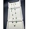 Stainless Steel & Imitation Pearl Round Link Chain Necklaces for Women, Golden, Green, 22.44 inch(57cm)