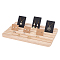 PandaHall Jewellery Display Stand Earring Necklace Display Holder 13x9 Inch / 3x23cm Wood Business Card Holder Jewellery Organizer Table Displays for Selling Earring Showing Jewellery Displaying