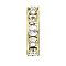 Preciosa® MAXIMA Crystal Multi-Stones Settings, Spacer Beads, Czech Crystal, 711 39 103 Rondelle with Chatons, 00030 Crystal, Golden, 4.5mm