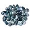 Natural Moss Agate Imitation Pebble Ornament, for Fish Tank, Pond, Bonsai, Garden, Pathway, Swimming Pool, 20~30mm