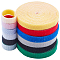 Reusable Cable Straps Cable Ties, Hook & Loop Nylon Fastening Tape Wire Organizer, for Cords Cable Management, Mixed Color, 15x2.5mm, about 3m/color 6 colors
