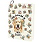 Polyester Book Covers, Elastic Notebook Wraps, Rectangle, Dog, 400x250mm