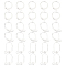 UNICRAFTALE 30pcs Silver 3 Styles Stainless Steel Leverback Earring Silver French Earring Hooks Metal Hoop Earwire Findings for Dangle Earring Jewelry Making