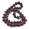 Electroplated Natural Lava Rock Beads Strands, Star, Purple Plated, 9.5x9.5mm, Hole: 1mm, about 48pcs/strand, 14.57''(37cm)