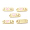 Brass Micro Pave Clear Cubic Zirconia Pendants, Shell Filled in Enamel, Long-Lasting Plated, Rectangle with Word Love, Pink, Real 18K Gold Plated, 9.5x27x3mm, Hole: 1.6mm