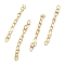 Ion Plating(IP) 304 Stainless Steel End Chains, Chain Extenders, Soldered, Golden, 35x2.5mm