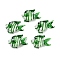 Handmade Lampwork Beads, Fish, Green, 17~18x24~26x15~16mm, Hole: 1.1mm