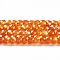 Cubic Zirconia Bead Strands, Faceted Rondelle, Chocolate, 3x2mm, Hole: 0.6mm, about 164~172pcs/strand, 14.57~14.88 inch(37~37.8cm)