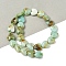 Natural Green Opal Beads Strands, Heart, Faceted, 8x8x3.5~4mm, Hole: 0.7mm, about 25pcs/strand, 7.09''(18cm)