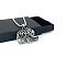 Vintage Stainless Steel Hollow Elephant Pendant Necklaces for Animal Lovers, Stainless Steel Color