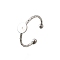 304 Stainless Steel Cuff Ring Components, Plain Pad Ring Settings, Flat Round, Stainless Steel Color, Round: 6mm, Inner Diameter: Adjustable