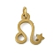 316L Surgical Stainless Steel Pendants, Constellation Charms, with Jump Ring, Golden, Leo, 11x9.5x1.5mm, Hole: 2.5mm