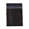 PVC Zip Lock Bags, Rectangle Packaging Bags, Top Self Seal Pouches, Black, 10x7cm, Unilateral Thickness: 7.8 Mil(0.2mm)