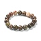 Natural Agate Beaded Stretch Bracelets, Round, Beads: 10~10.5mm, Inner Diameter: 2 inch(5.15cm)