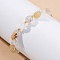 Natural Rutilated Quartz Beaded Bracelets, Nuggets, with 201 Stainless Steel Findings, 7-1/2 inch(19.2cm)