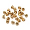CCB Plastic Beads, Triangle, Light Gold, 4x5x4.5mm, Hole: 1.8mm