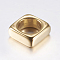 304 Stainless Steel Linking Rings, Square, Golden, 12x12x4.5mm, 8mm inner diameter