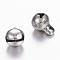 Tarnish Resistant 304 Stainless Steel Bell Charms, Stainless Steel Color, 8x5mm, Hole: 1.5mm