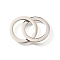 304 Stainless Steel Linking Rings, Ring, Stainless Steel Color, 37mm, Hole: 16mm