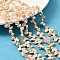 Natural Baroque Keshi Pearl Beads Strands, Cultured Freshwater Pearl, Nuggets, Top Drilled, Grade 8A++, PeachPuff, 6~10x6~8x4~6mm, Hole: 0.5mm, about 76~79pcs/strand, 15.16~15.55''(38.5~39.5cm)