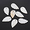 Freshwater Shell Pendants, Leaf, Antique White, 22x12x2mm, Hole: 1.5mm