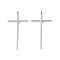 Non-Tarnish 304 Stainless Steel Pendants, Cross, Stainless Steel Color, 47x22.5x3mm, Hole: 1.8mm