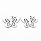 Non-Tarnish 201 Stainless Steel Pendants, Cut, Butterfly, Stainless Steel Color, 18.5x24x1mm, Hole: 1.4mm