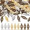 CHGCRAFT 120Pcs 3 Colours Tibetan Fish Jesus Pendants Alloy Christian Fish Charms Fish Shape Pendants for DIY Necklaces Earring Bracelet Jewellery Making, 0.4x1.06 Inches