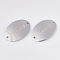 Tarnish Resistant Valentine's Day Theme, 201 Stainless Steel Links connectors, Oval with Word Te Amo, Stainless Steel Color, 20x30x1mm, Hole: 1.8mm