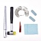 US Standard Ring Sizer Measuring Kit, with Mandrel & 27pcs Ring Sizer Gauge(0 to 13 for Half Sizes), for Rings Measuring and Repair, Platinum, 247x24.5x23mm