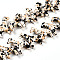 Synthetic Turquoise Beads Strands, Spray Painted, Giraffe, Black, 20x20.5x5.5~6mm, Hole: 1mm, about 31pcs/strand, 15.16~15.35''(38.5~39cm)