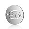 201 Stainless Steel Links connectors, Flat Round with Constellation, Stainless Steel Color, Cancer, 12x0.8mm, Hole: 0.8mm