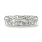 Alloy Retro Hair Barrettes, Hair Accessories for Women & Girls, Rectangle with Flower, Antique Silver, 81.5x24x10.5mm