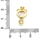 Латунные микро проложить кубического циркония подвески KK-C087-05G-3