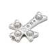 Латунные микро проложить кубического циркония подвески KK-L228-34P-01-2
