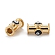 Настоящие позолоченные бусины из латуни 18k KK-A155-26G-4