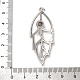 Латунные микро проложить кубического циркония большие кулоны KK-U076-08P-3