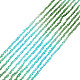 10 нити прозрачных стеклянных бусин GLAA-HY0001-38A-1