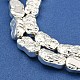 Гальванические нити из синтетических немагнитных гематитовых бусин G-C136-E01-01-3