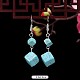 Серьги-подвески из кубической синтетической бирюзы и сплава WG2299-14-1