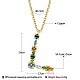 Ожерелье с кулоном из кубического циркония NJEW-BB67040-L-2