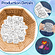 4 лист 11.6x8.2-дюймовых рисунков вышивки палочками и стежками DIY-WH0455-055-3
