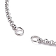 Изготовление браслета-слайдера из нержавеющей стали 304 Rolo Chain X-AJEW-JB01117-02-3