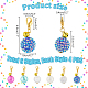 4 комплект акриловых подвесок HJEW-PH0001-80-2