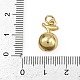 Латунные микро проложить кубического циркония подвески KK-D409-24G-3