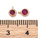 Латунные микро проложить кубического циркония подвески KK-Z089-11KCG-01-3